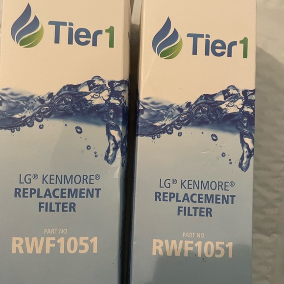 Lot of 2 Tier 1 Refrigerator Water Filters RWF1051 KENMORE LG NEW - Picture 6 of 8